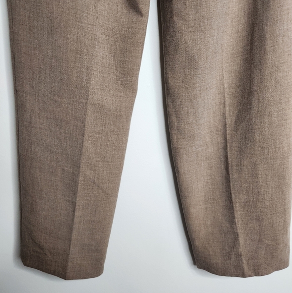 Aritzia Wilfred Ibiza High Rise Pleated Trouser Pants Size 4 In Heather Bisque - Picture 11 of 16